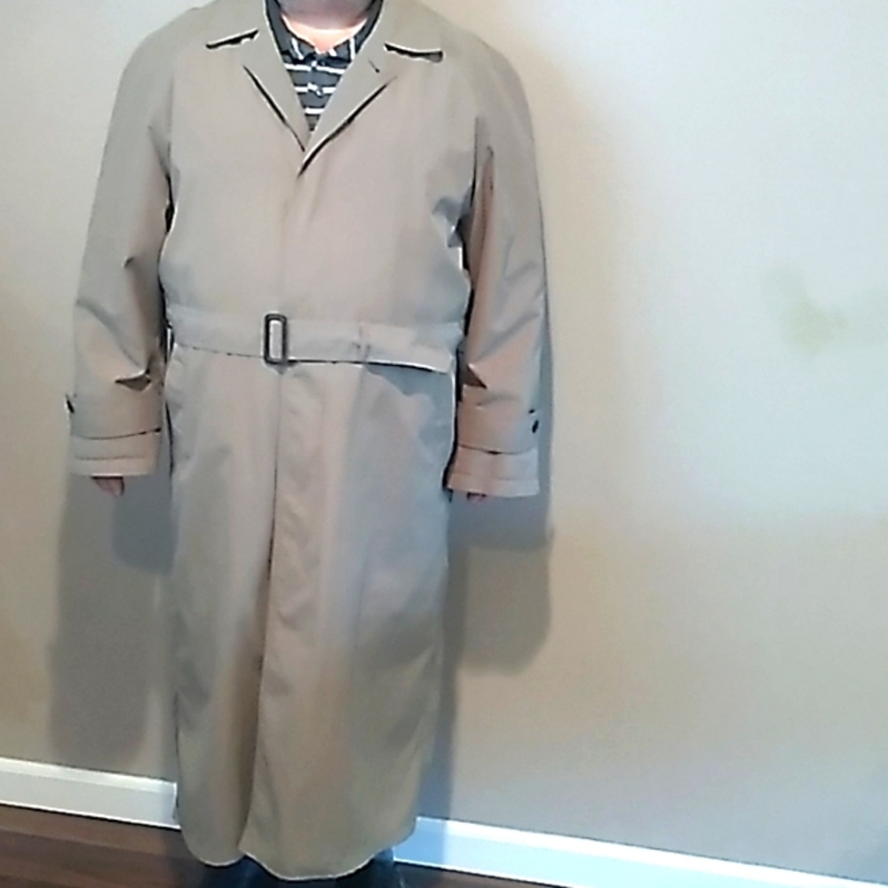 Newport Harbor Man's Wool Lined Trench Coat